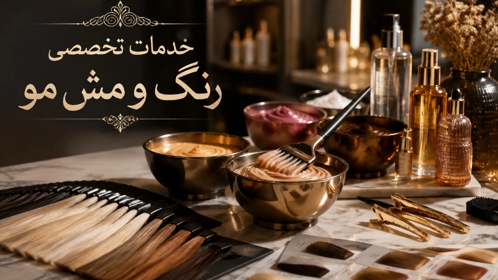 خدمات تخصصی رنگ و مش مو در اراک